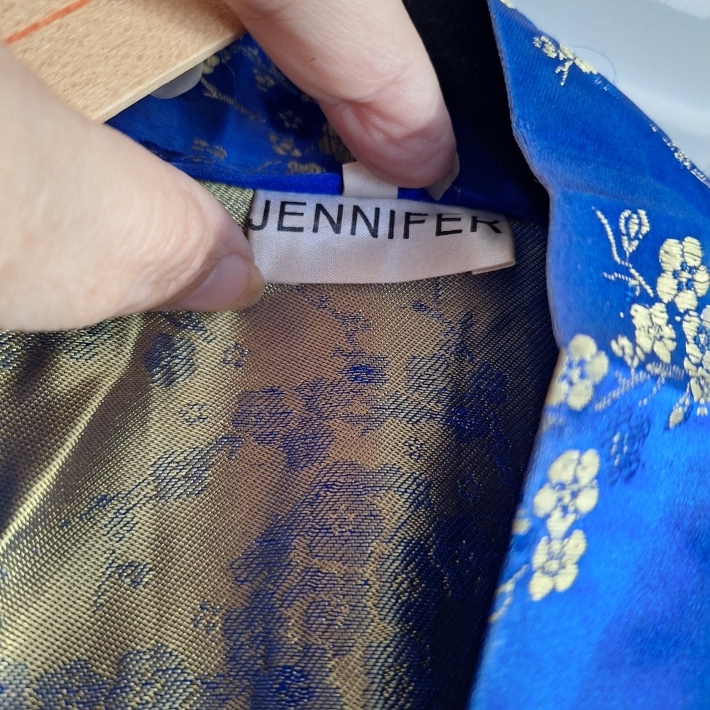Blue Floral Kimono Robe - Picture 16 of 16